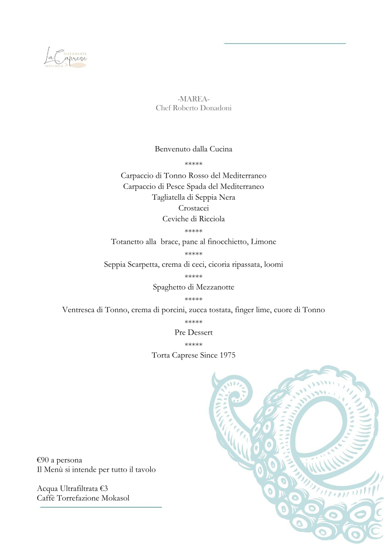 Menu Ristorante La Caprese Dal 1975 (Mozzo)-2