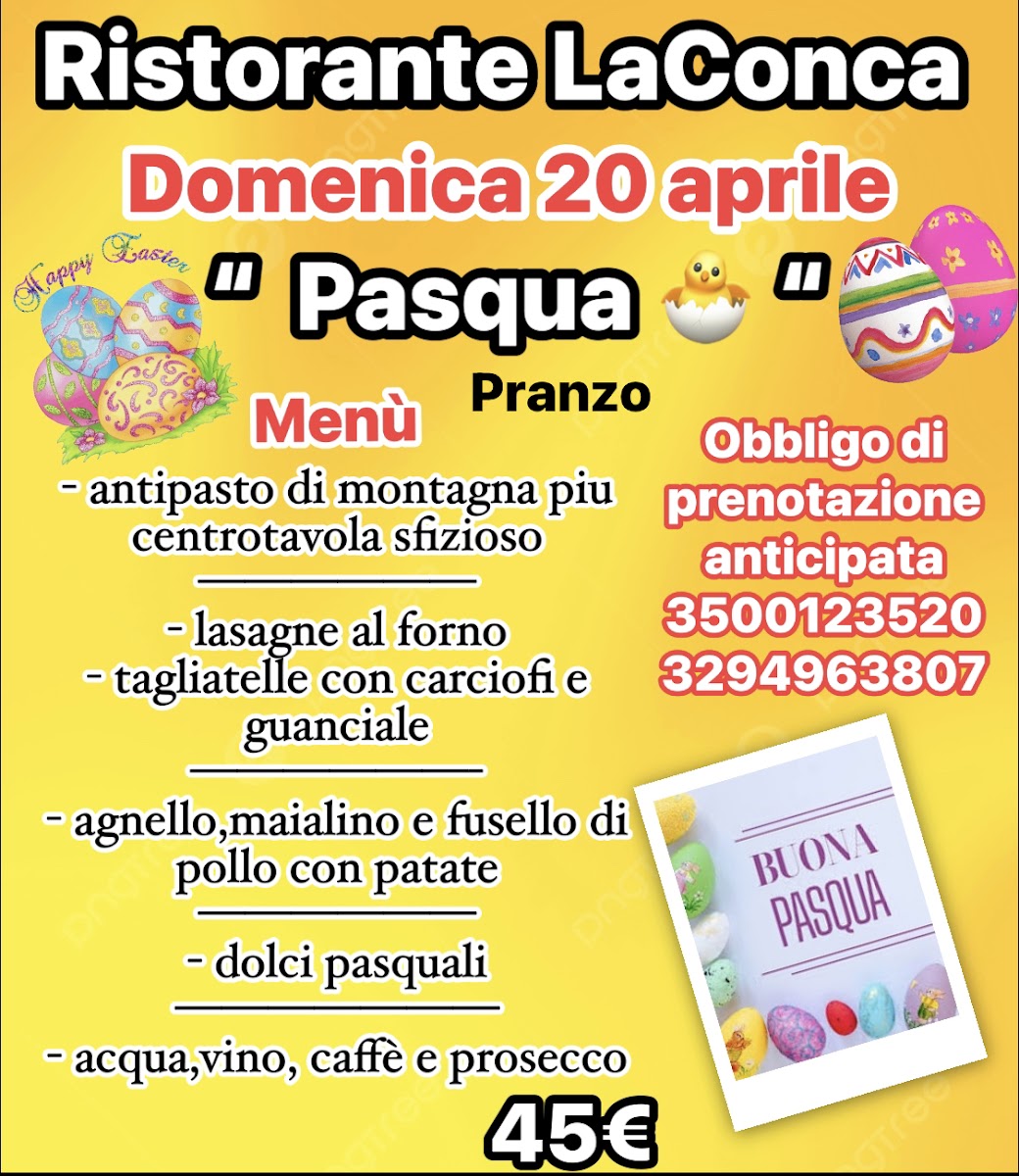 Menu Ristorante La Conca-1