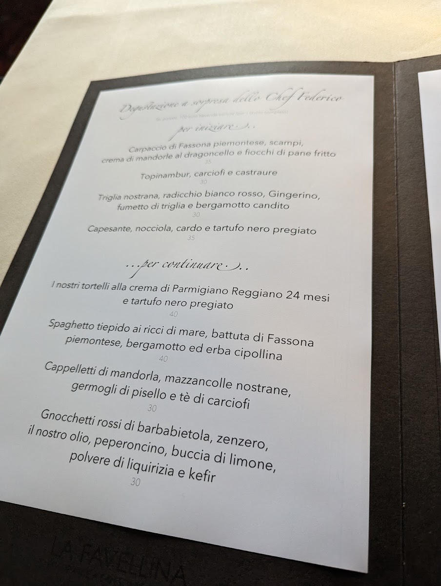 Menu Ristorante La Favellina-2