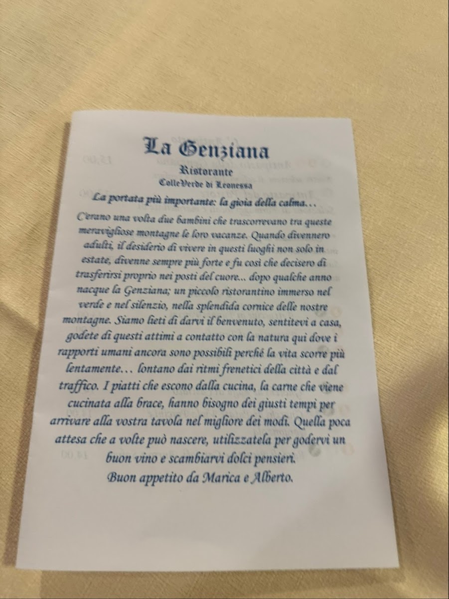 Menu Ristorante La Genziana-7