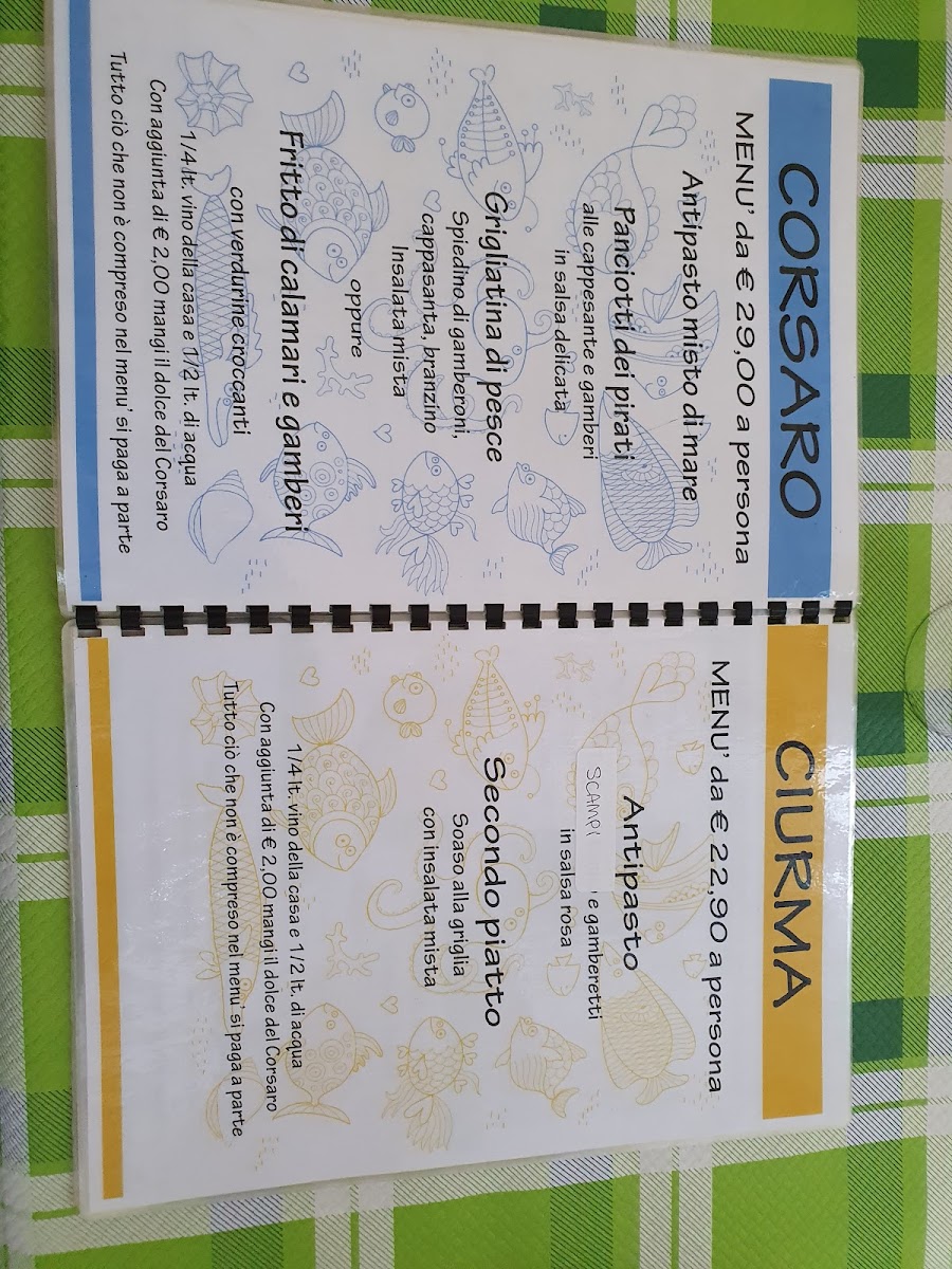 Menu Ristorante La Locanda Del Corsaro-8