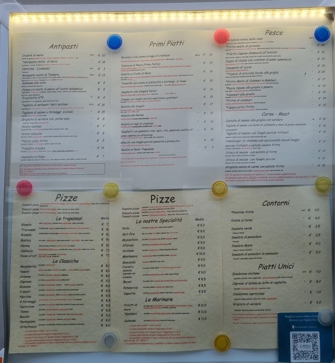 Menu Ristorante La Perla-2
