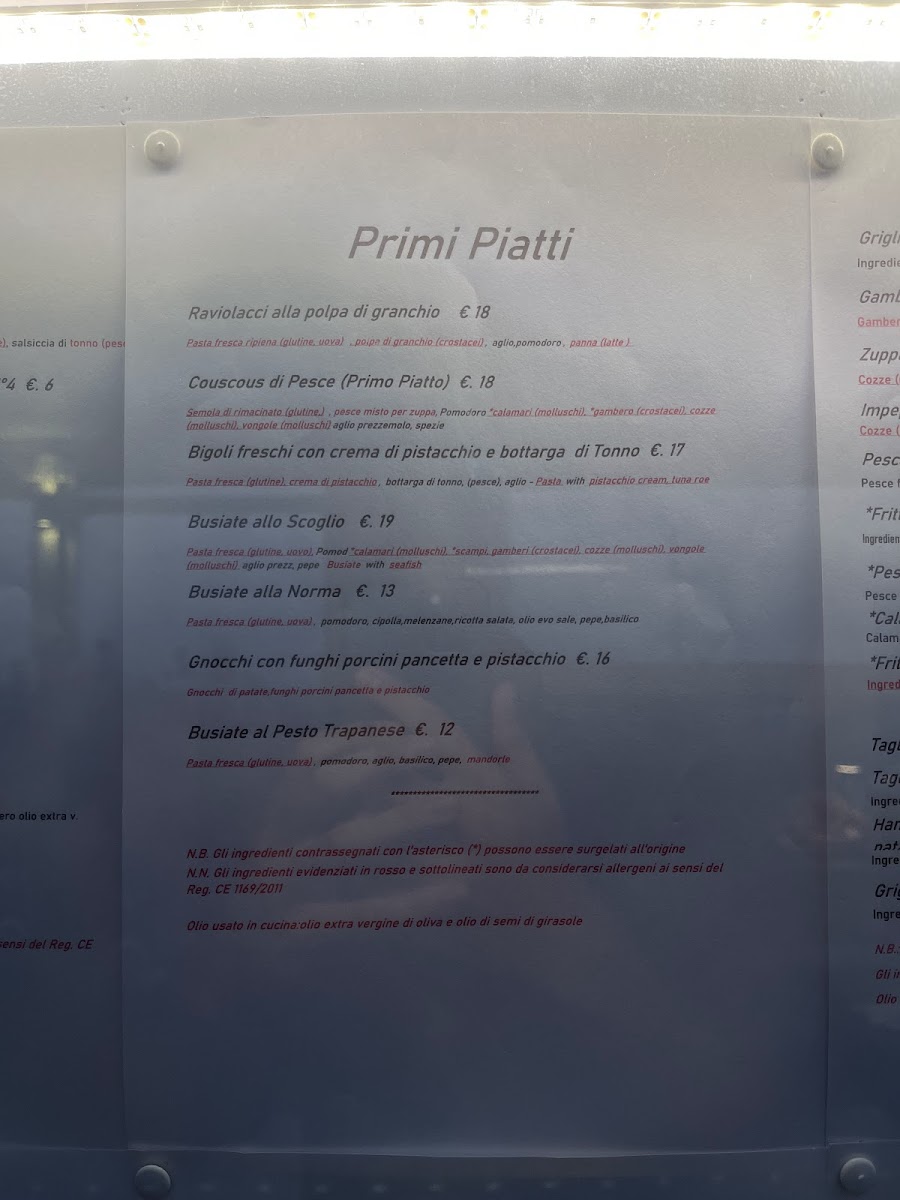 Menu Ristorante La Perla-4