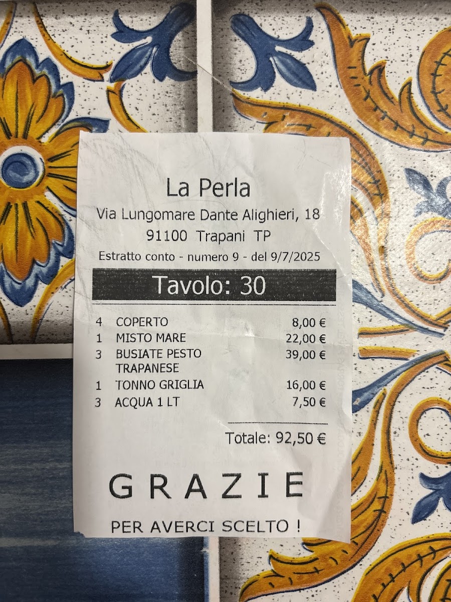 Menu Ristorante La Perla-7