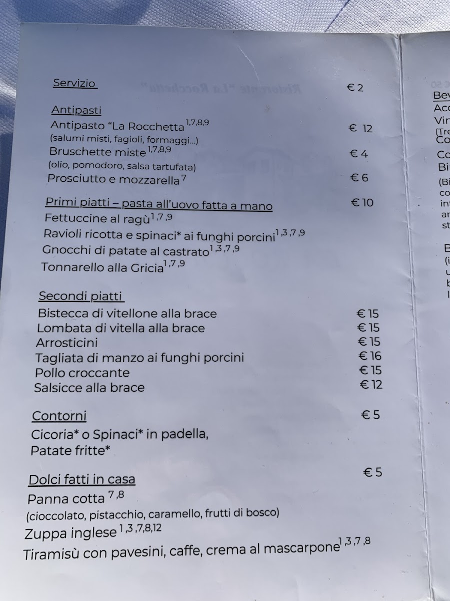Menu Ristorante La Rocchetta-2