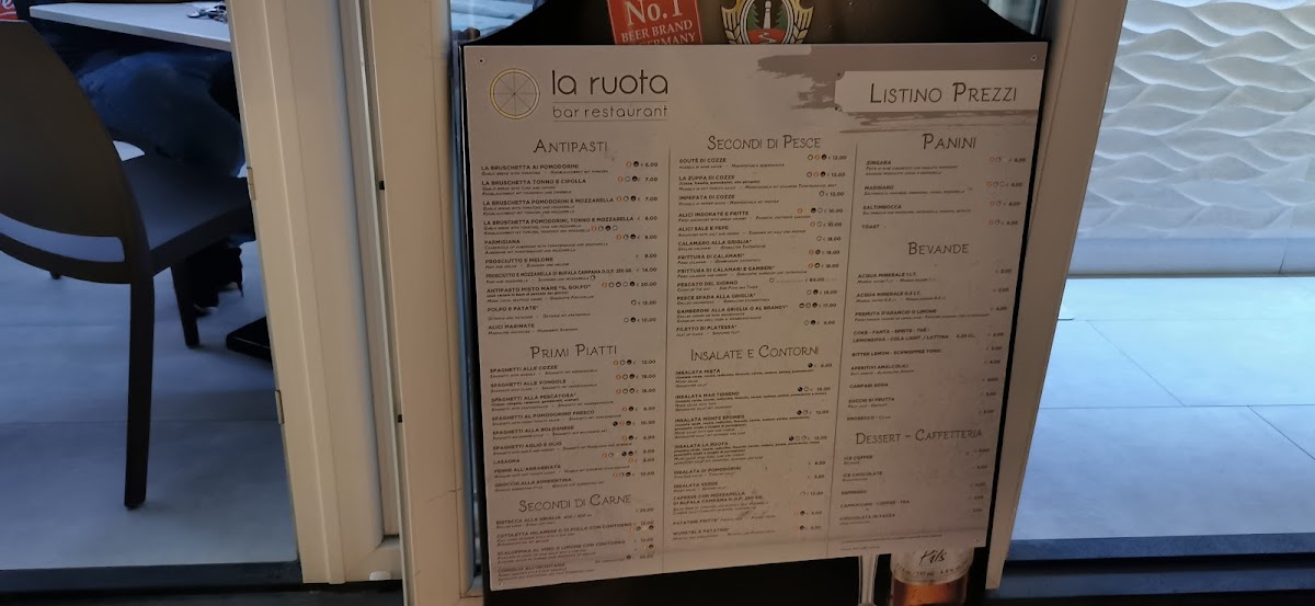 Menu Ristorante La Ruota-1