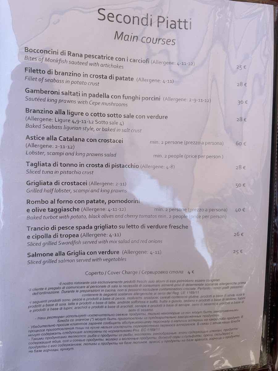 Menu Ristorante La Scala-1