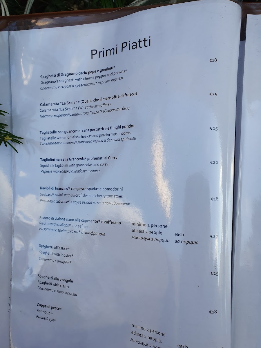 Menu Ristorante La Scala-7