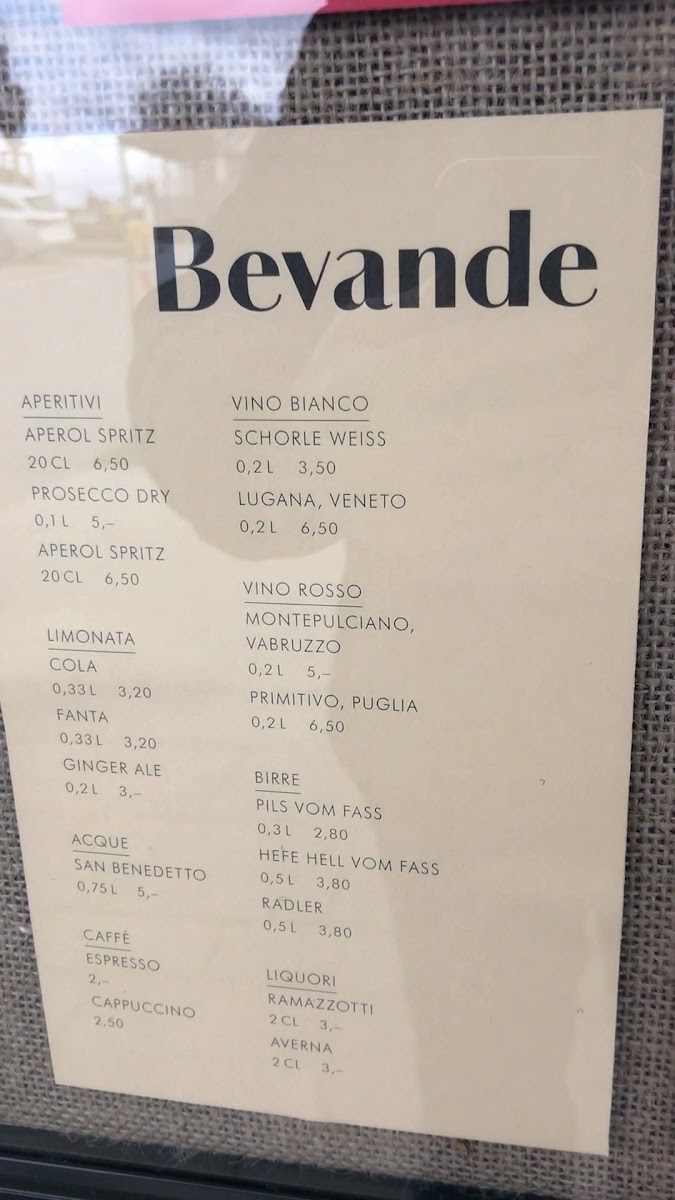 Menu Ristorante La Visione-1