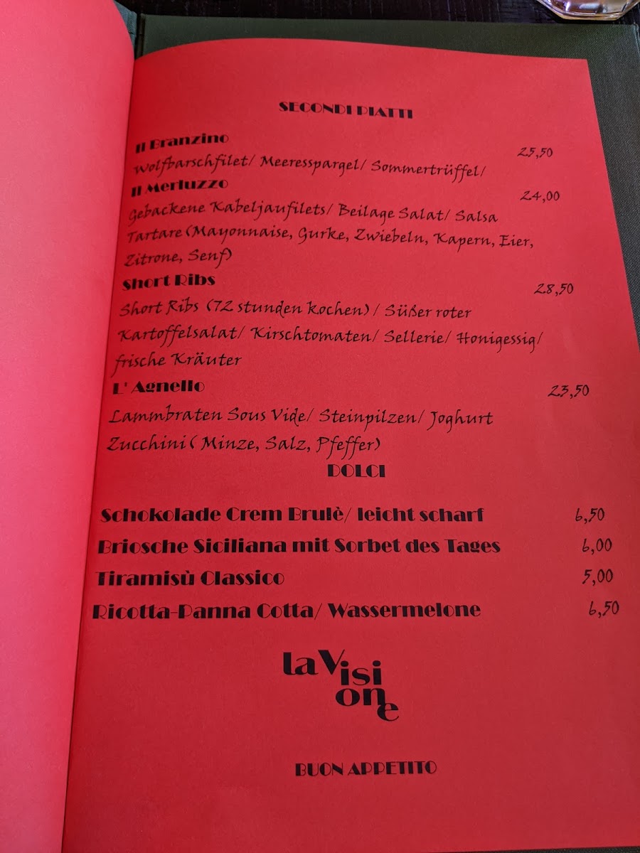 Menu Ristorante La Visione-3
