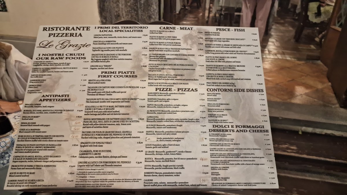 Menu Ristorante Le Grazie-1