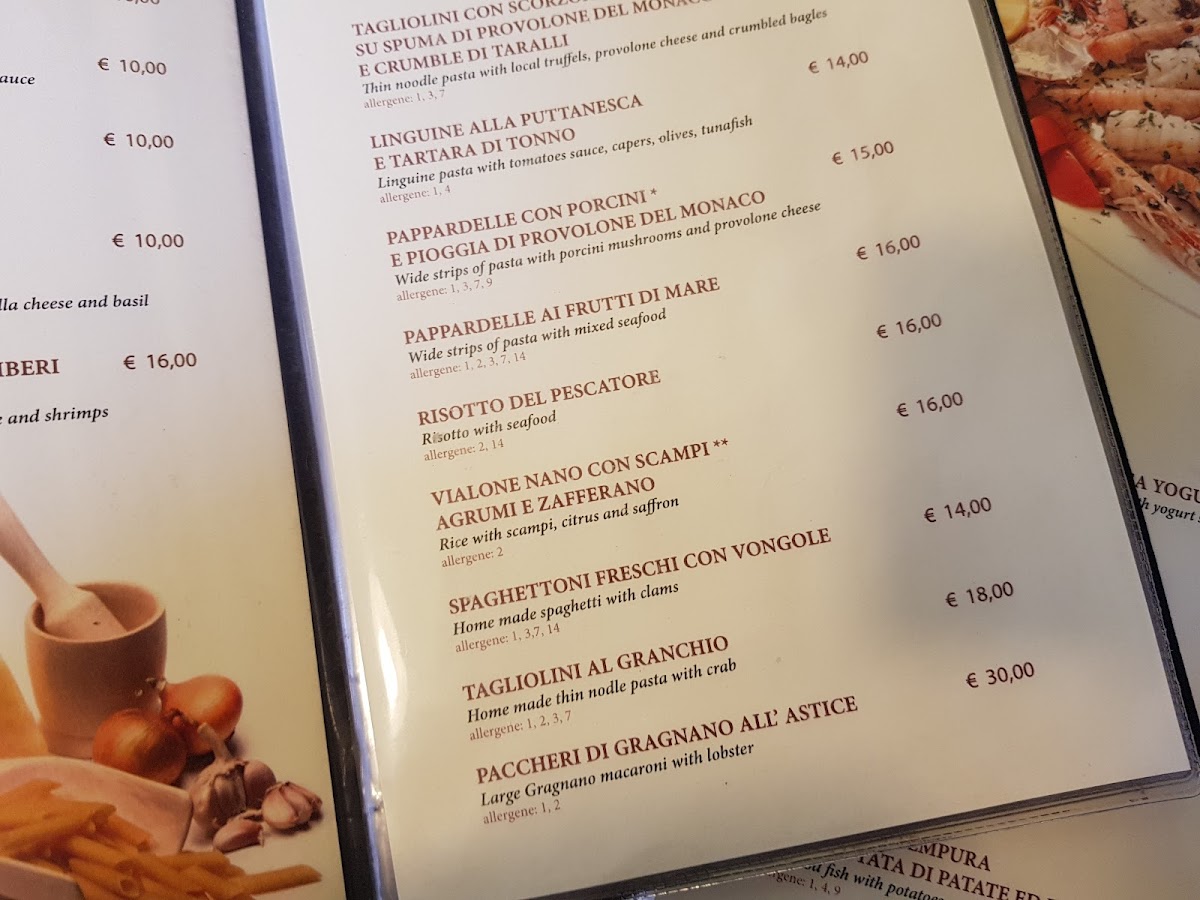 Menu Ristorante Le Grazie-8