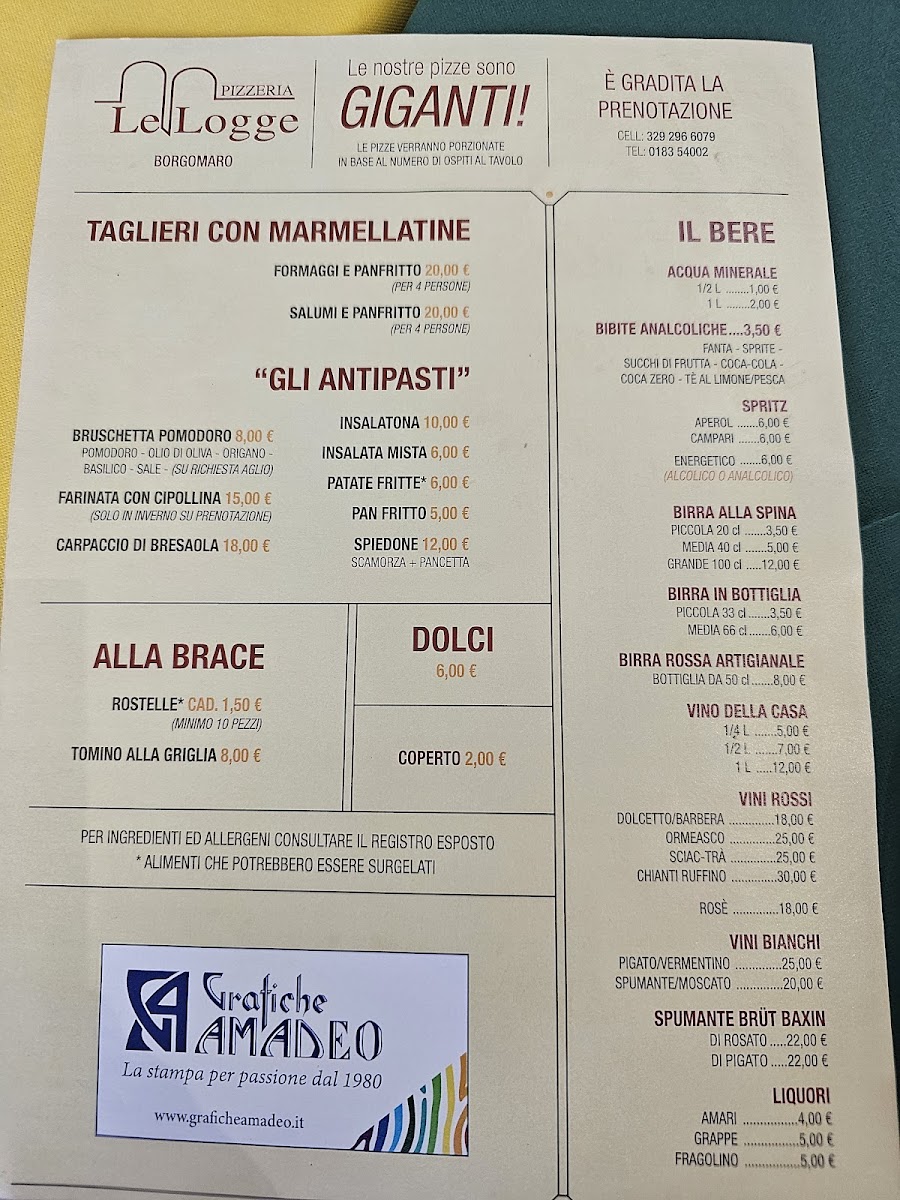 Menu Ristorante Le Logge-1