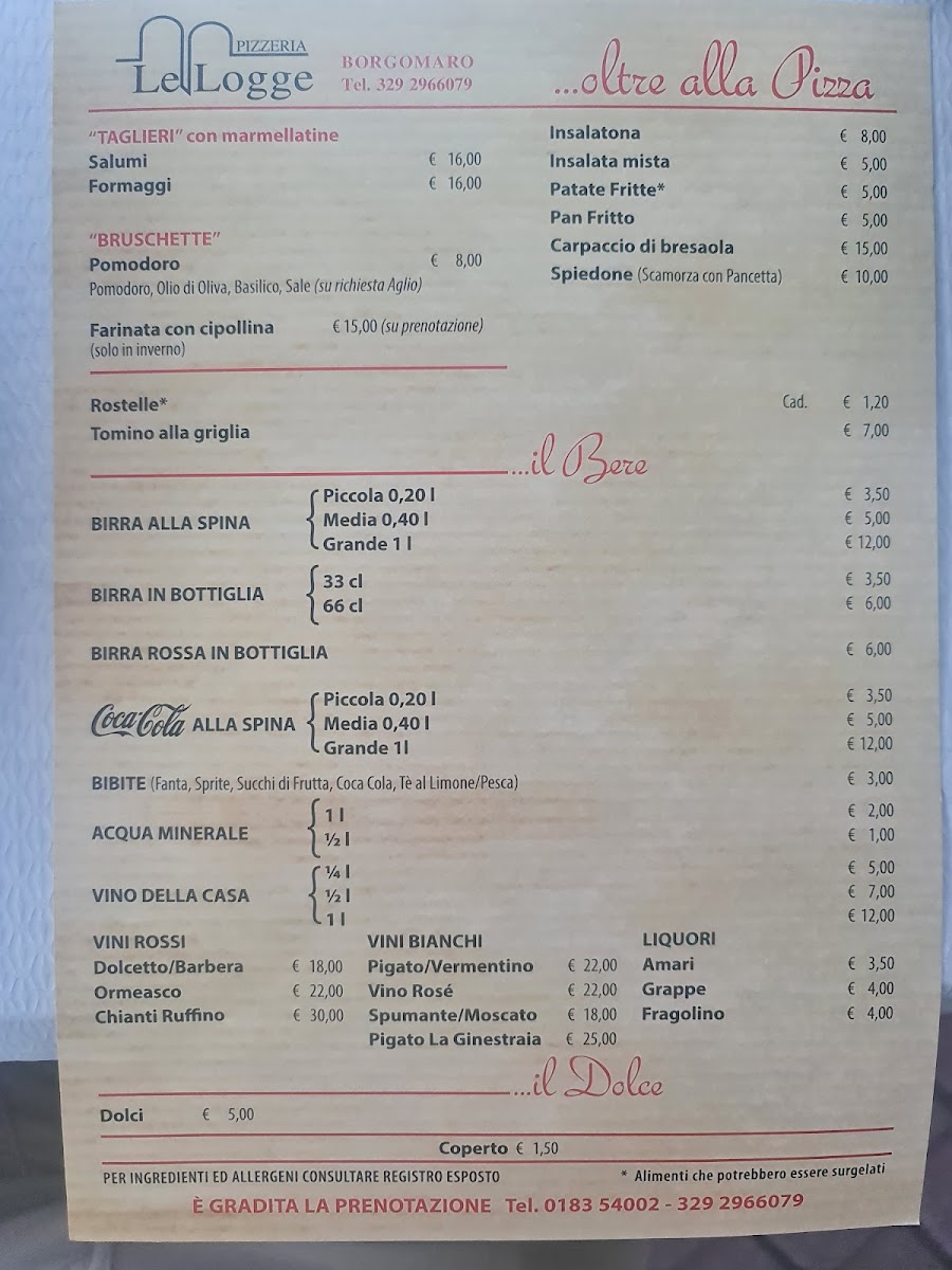 Menu Ristorante Le Logge-2