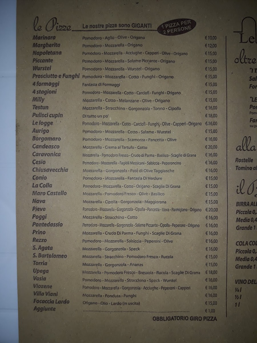 Menu Ristorante Le Logge-9