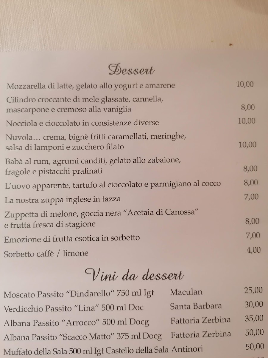 Menu Ristorante Le Vele-1