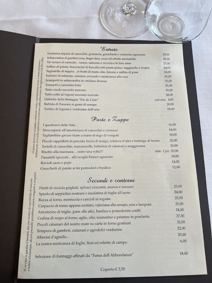 Menu Ristorante Le Vele-2