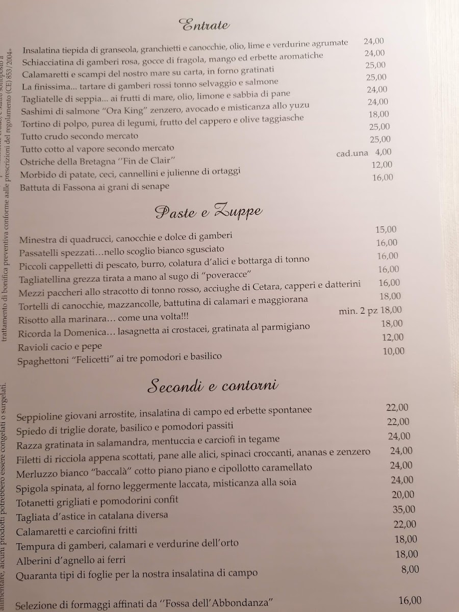 Menu Ristorante Le Vele-5
