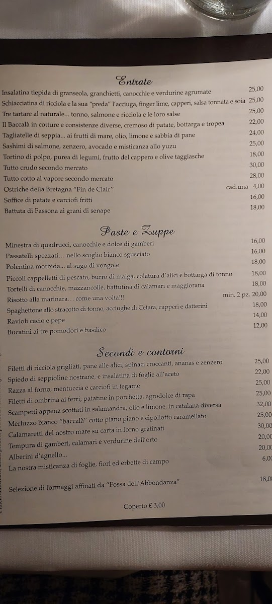 Menu Ristorante Le Vele-9