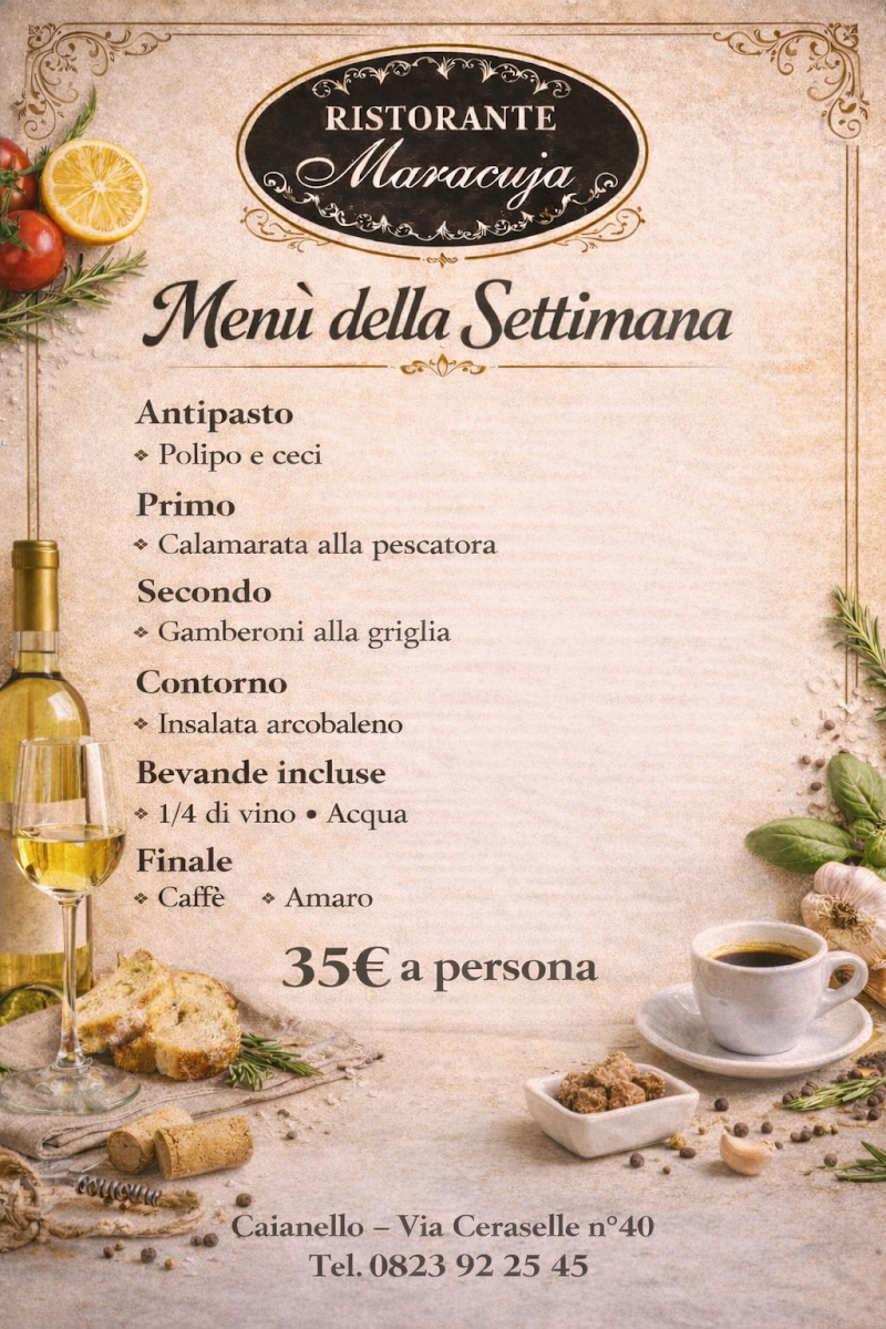 Menu Ristorante Maracuja-1
