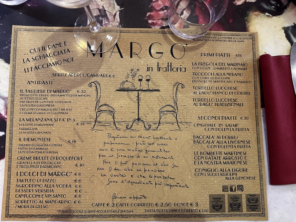 Menu Ristorante Margó In Trattoria-3