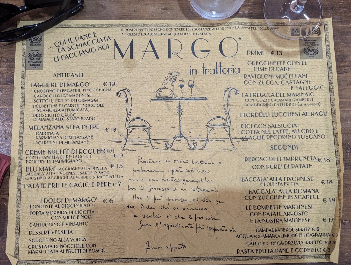 Menu Ristorante Margó In Trattoria-4