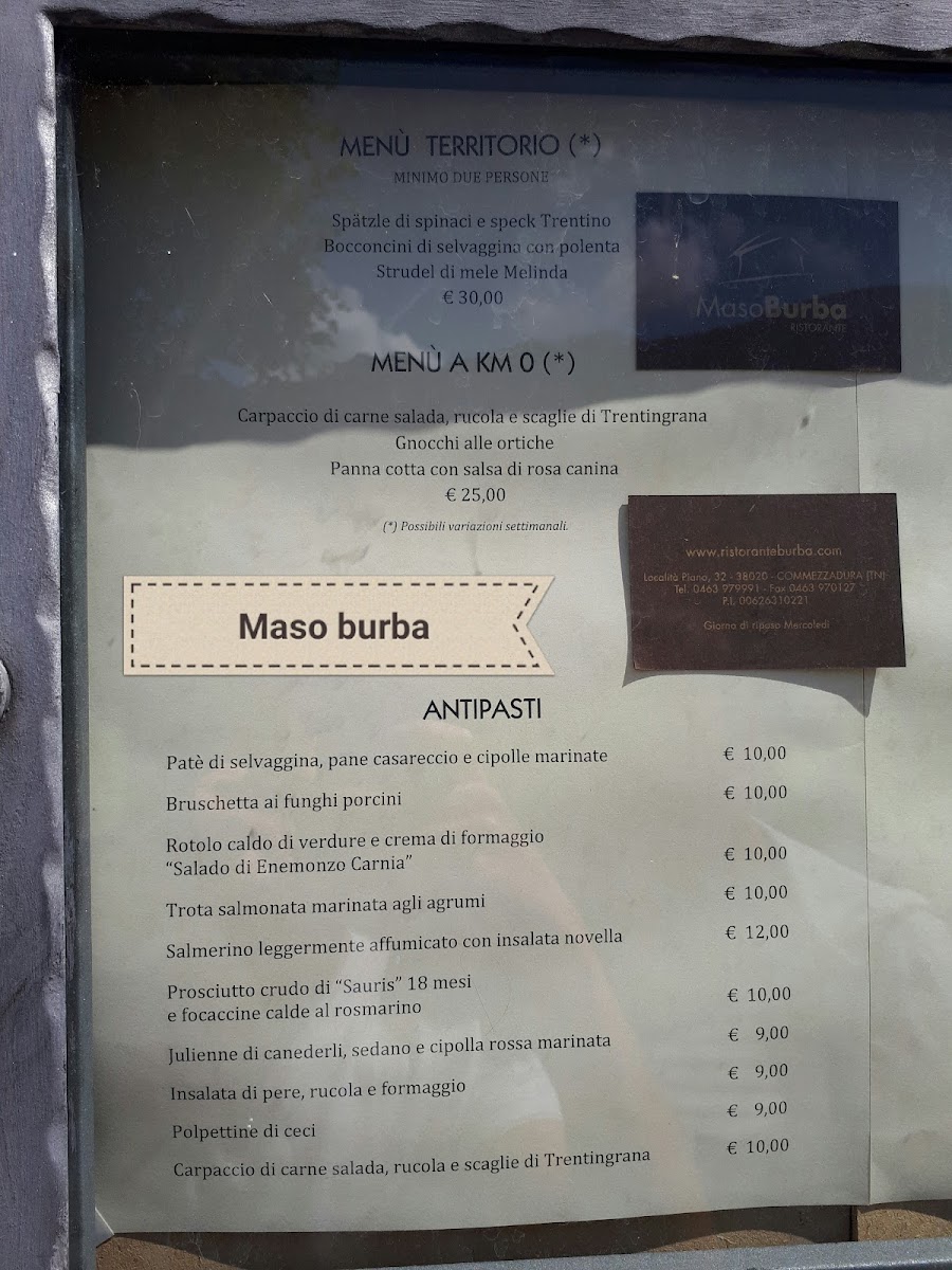 Menu Ristorante Maso Burba-5