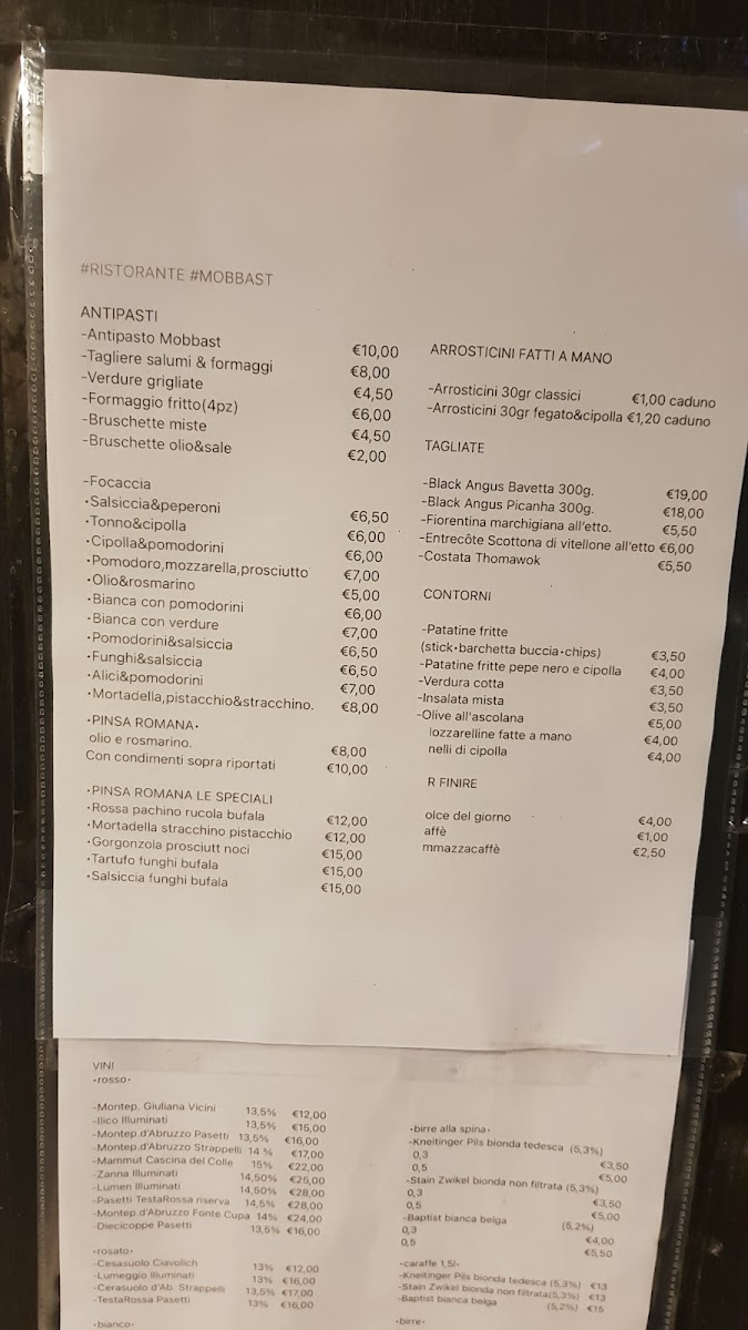 Menu Ristorante Mobbast-8