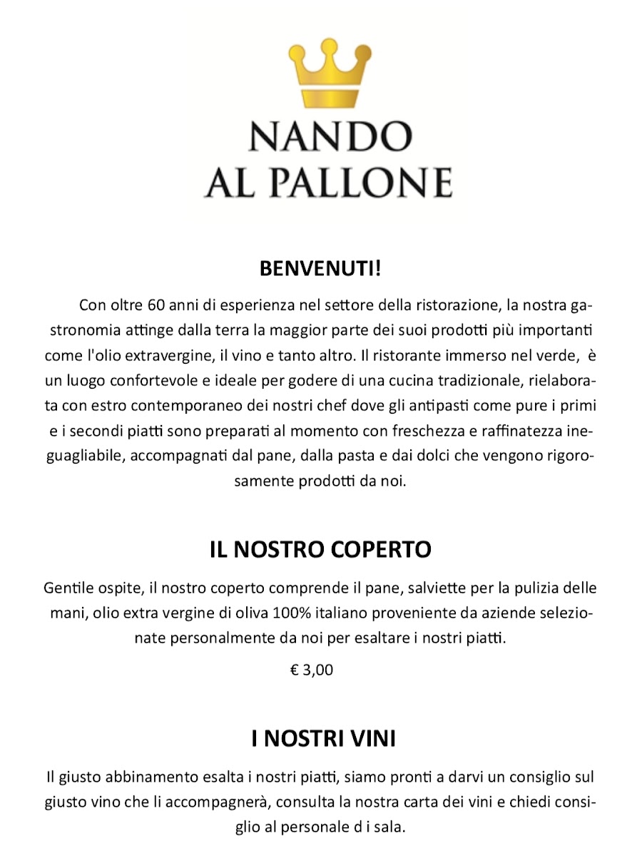 Menu Ristorante Nando Al Pallone-9
