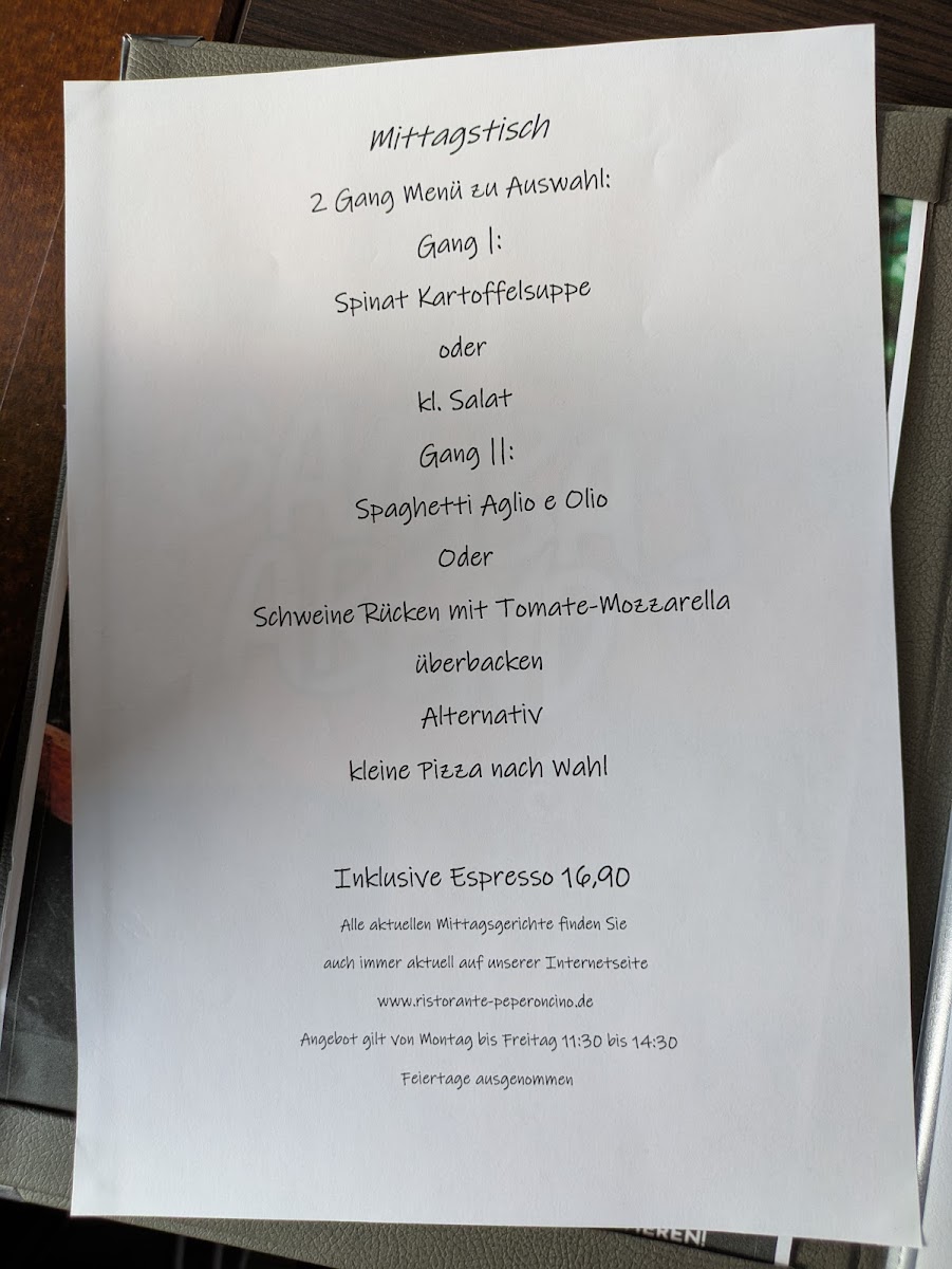 Menu Ristorante Peperoncino | Italienisches Restaurant | Leverkusen-5