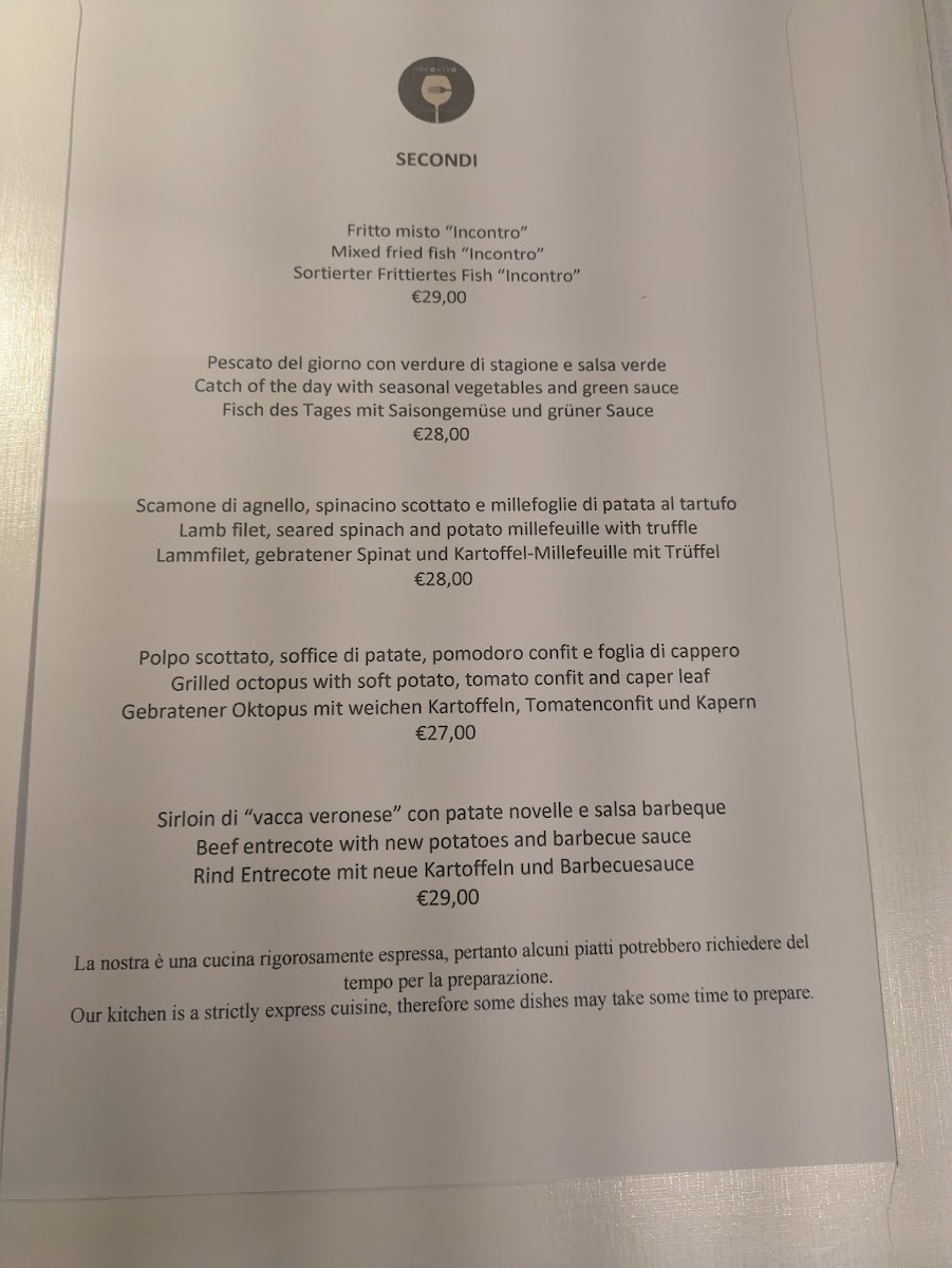 Menu Ristorante Pizza Incontro-6