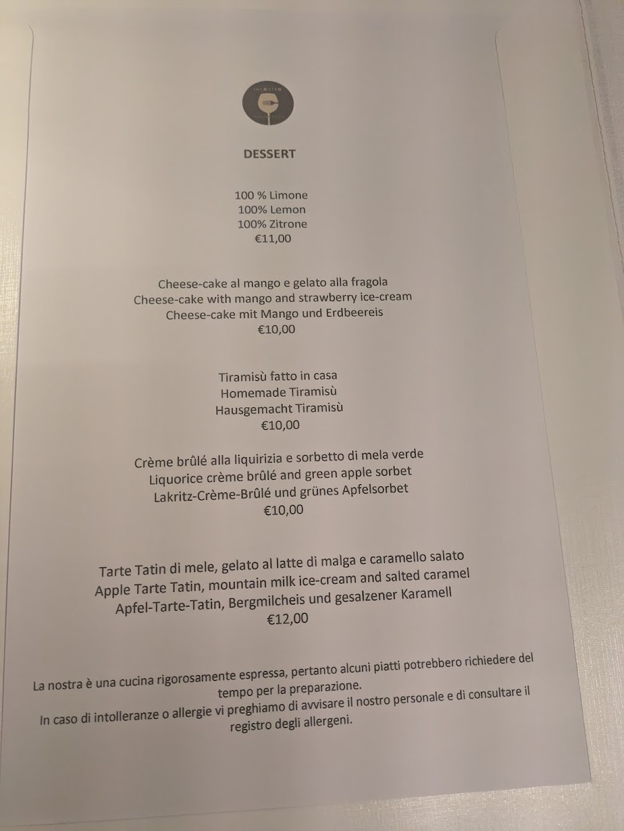 Menu Ristorante Pizza Incontro-7