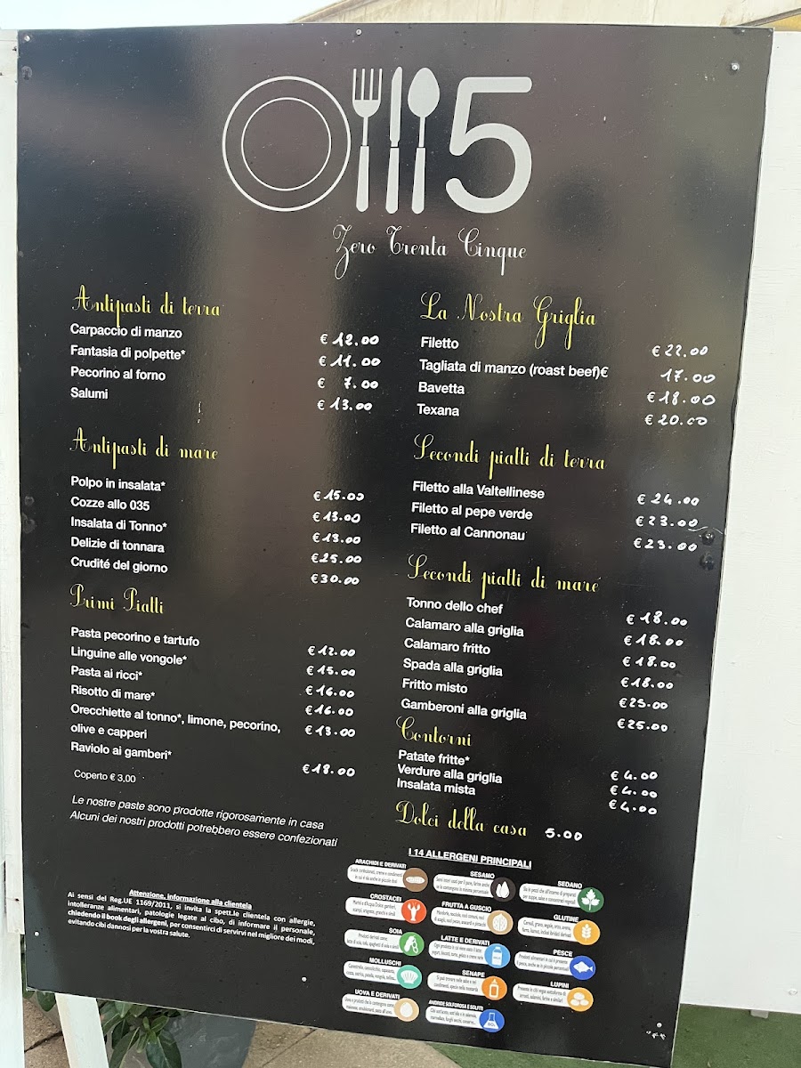 Menu Ristorante Pizzeria 035-1