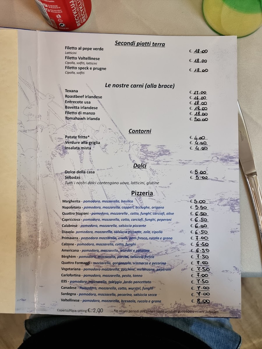 Menu Ristorante Pizzeria 035-3