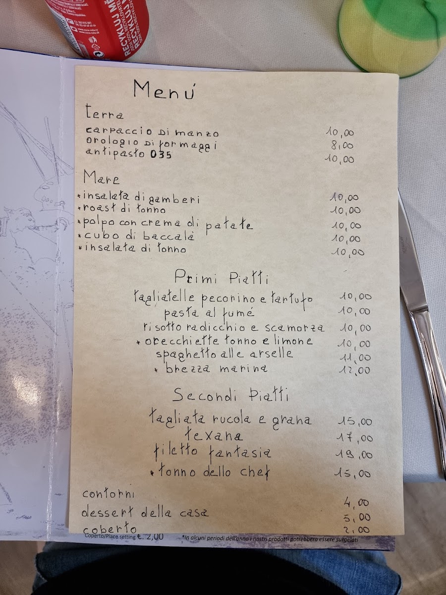 Menu Ristorante Pizzeria 035-4
