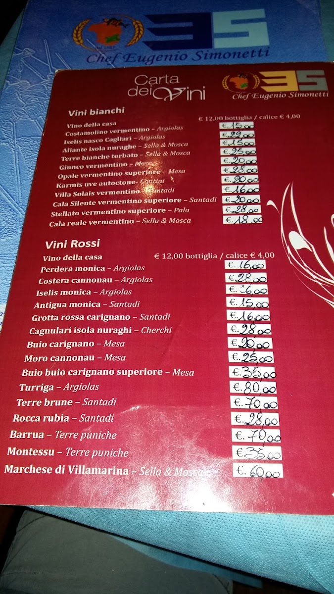 Menu Ristorante Pizzeria 035-7