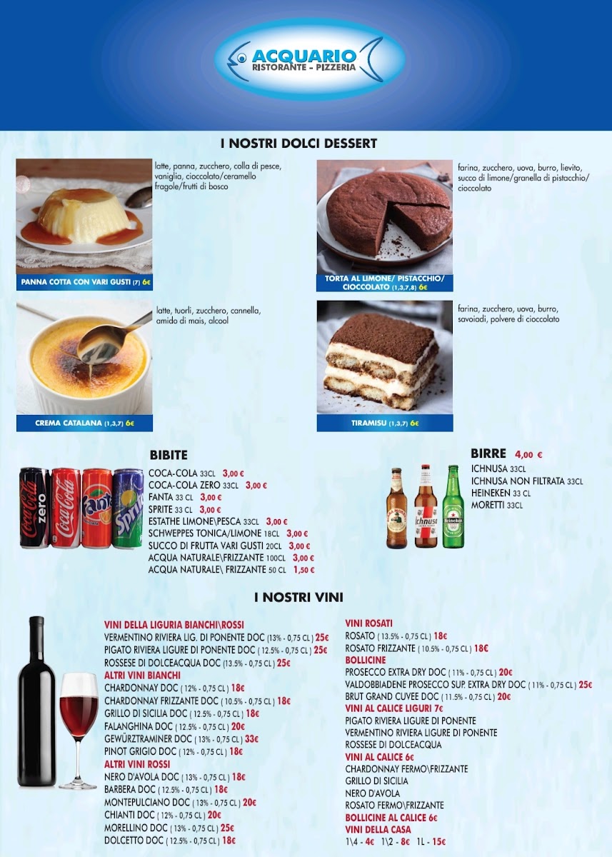 Menu Ristorante Pizzeria Acquario-1