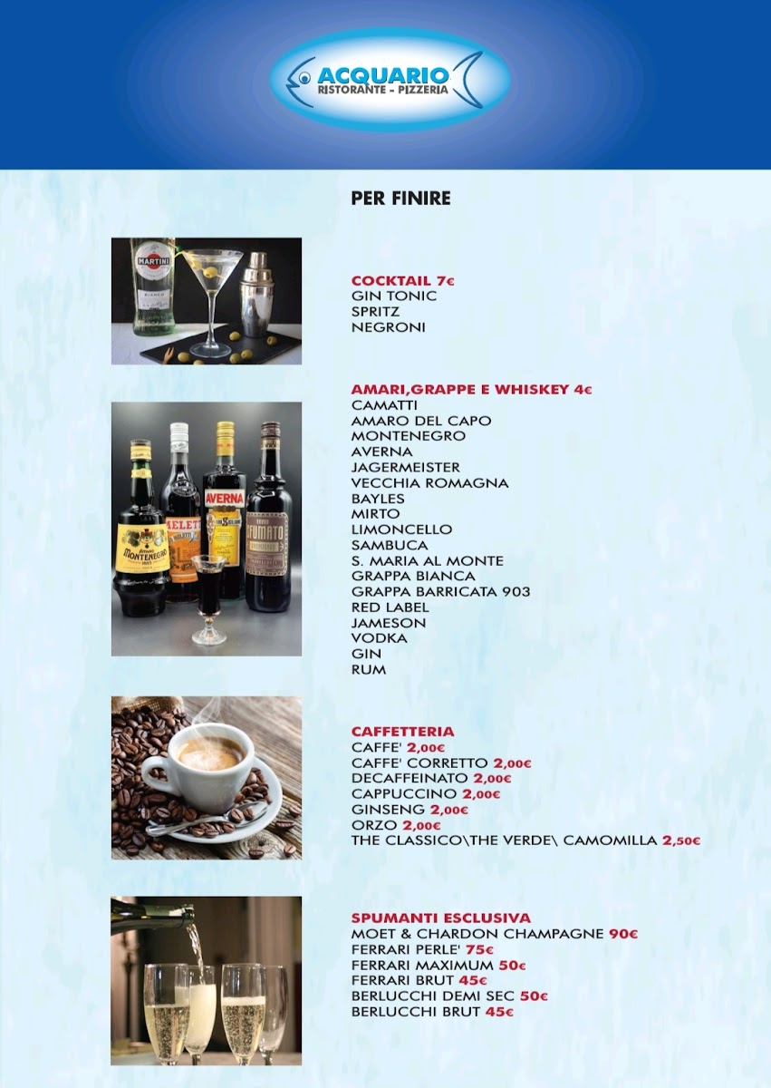 Menu Ristorante Pizzeria Acquario-7