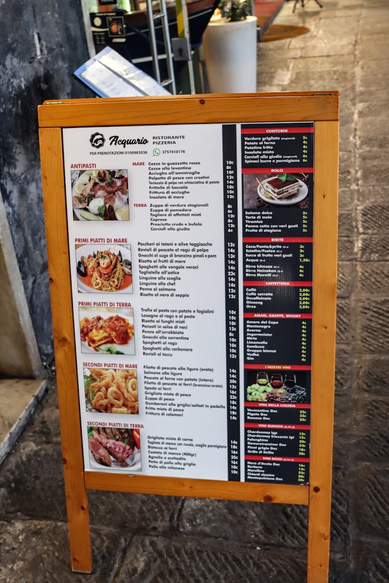 Menu Ristorante Pizzeria Acquario-8