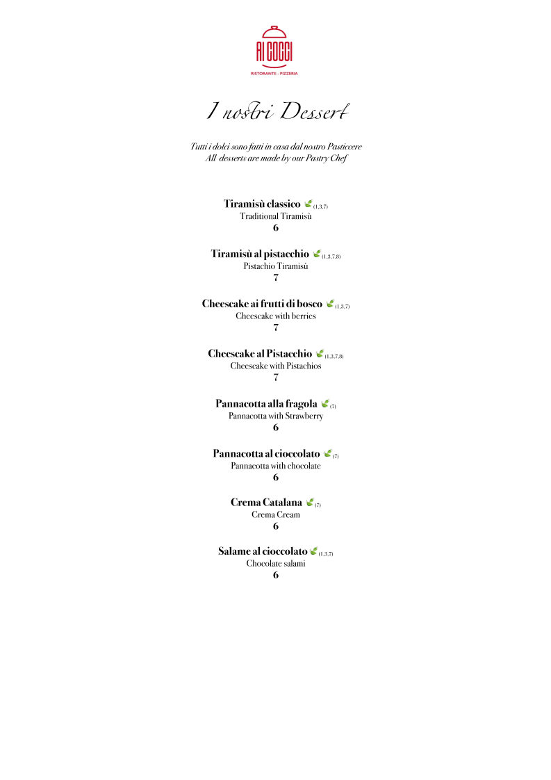 Menu Ristorante Pizzeria Ai Cocci-5