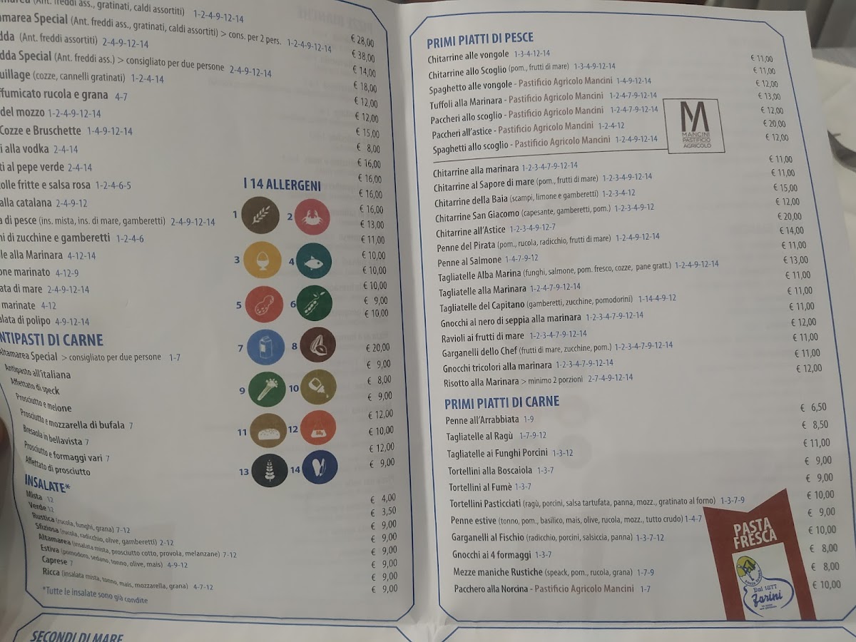 Menu Ristorante Pizzeria Altamarea-5