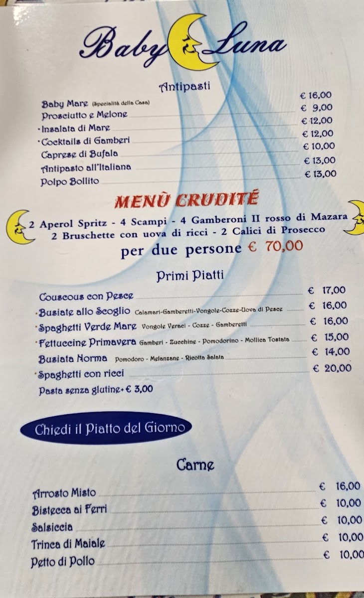 Menu Ristorante Pizzeria Baby Luna-3