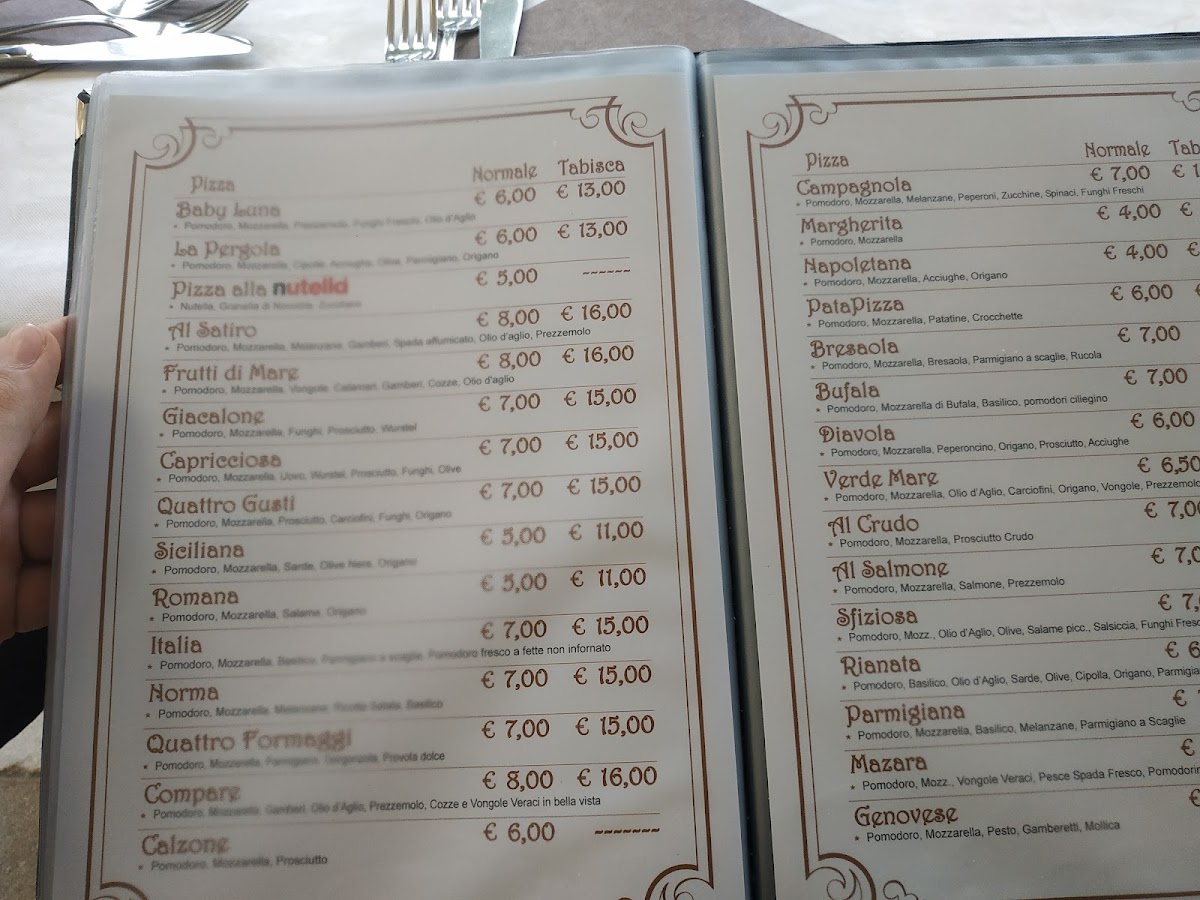 Menu Ristorante Pizzeria Baby Luna-4