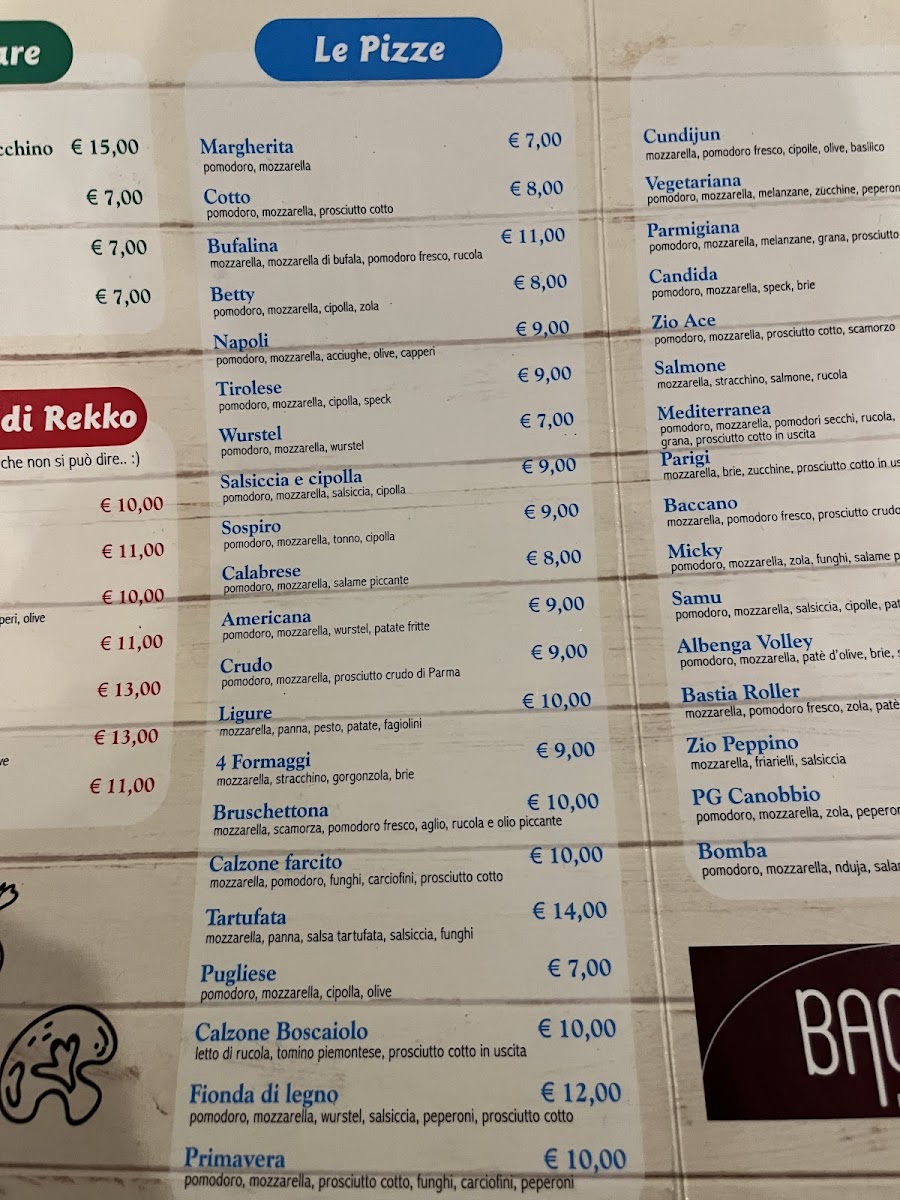 Menu Ristorante Pizzeria Baccano-4