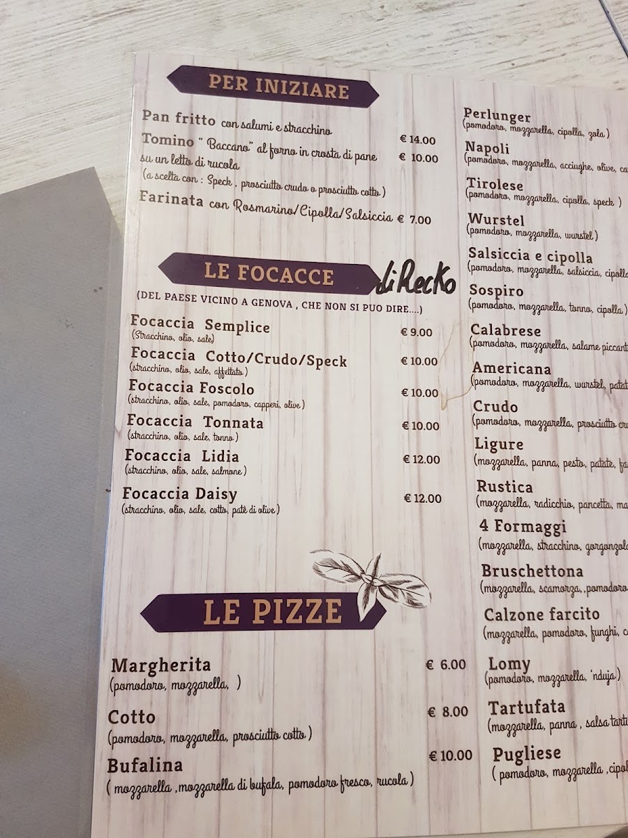 Menu Ristorante Pizzeria Baccano-5