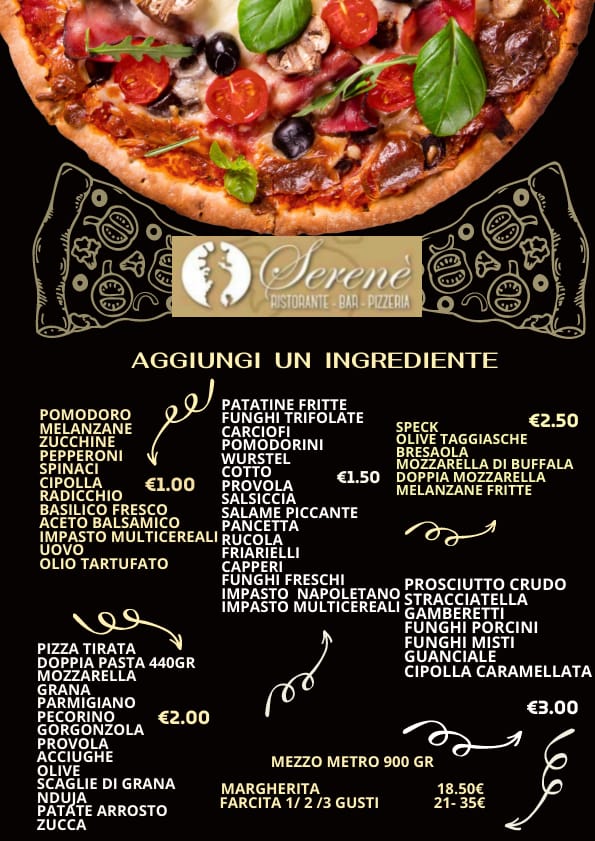 Menu Ristorante Pizzeria Bar Serenè-3