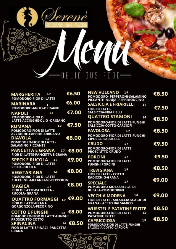 Menu Ristorante Pizzeria Bar Serenè-4
