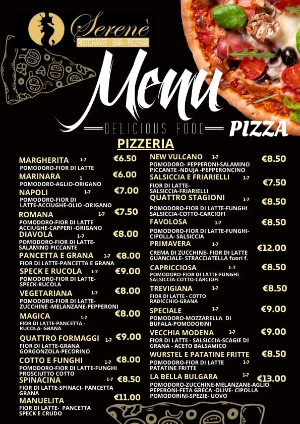 Menu Ristorante Pizzeria Bar Serenè-5