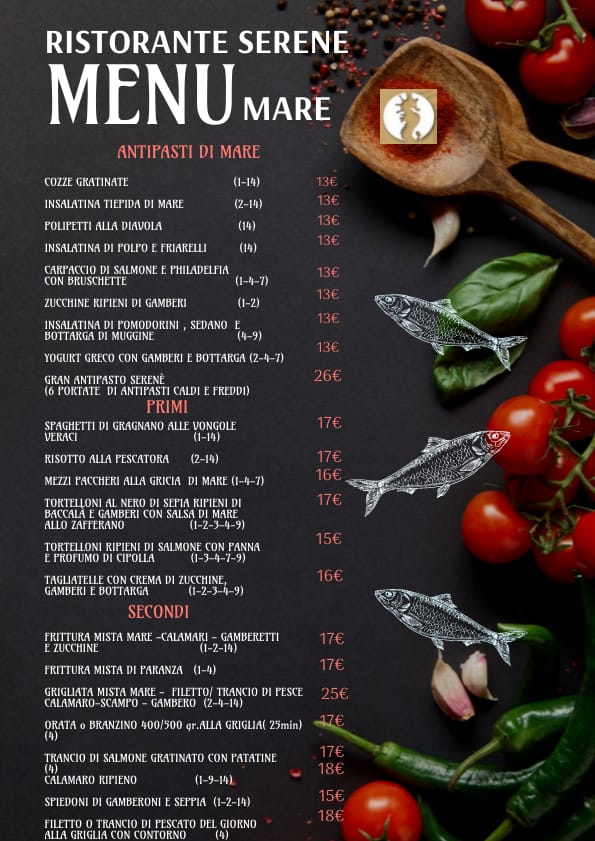 Menu Ristorante Pizzeria Bar Serenè-8
