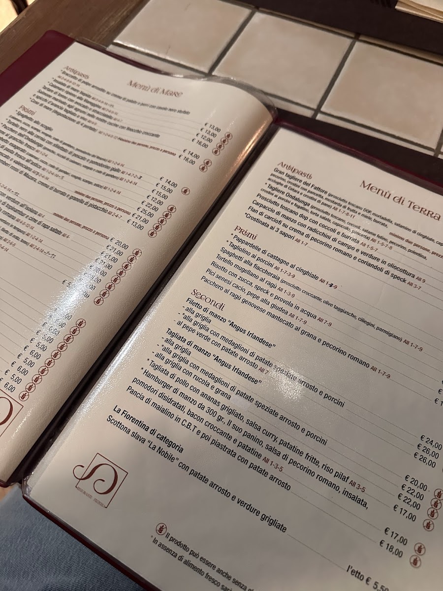 Menu Ristorante Pizzeria Barberino Di Mugello - Ondalunga --10